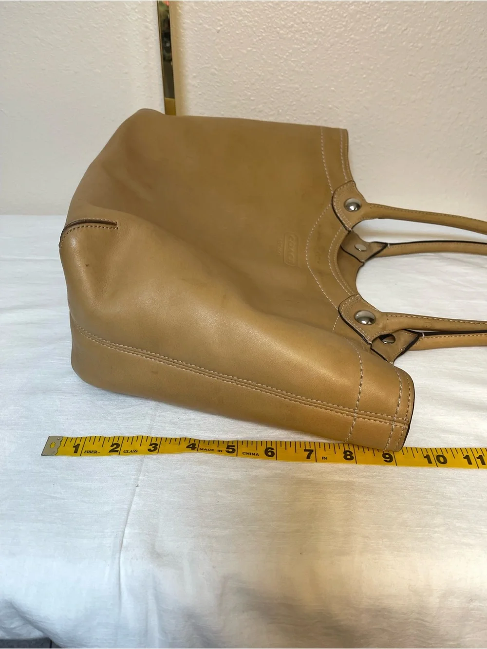 COACH Bleecker Legacy Tote in Tan - Picture 14 of 15